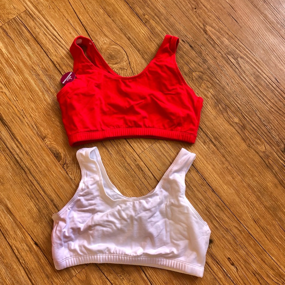 Fruit of the Loom Red and White Sports Bras for Comfort and Style